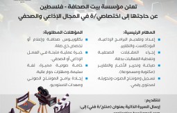 إعلان وظيفة : اختصاصي/ة في المجال الإذاعي والصحفي
