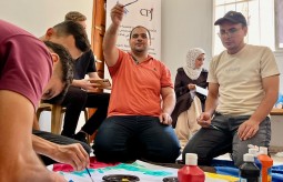 بيت الصحافة ينفذ ثاني جلسات الدعم النفسي والاجتماعي للصحفيين والصحفيات في قطاع غزة.