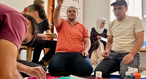 بيت الصحافة ينفذ ثاني جلسات الدعم النفسي والاجتماعي للصحفيين والصحفيات في قطاع غزة.