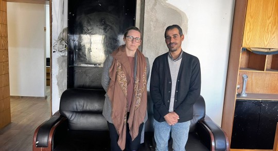 بيت الصحافة يستقبل هيذر سونر مسؤولة القسم السياسي بمكتب المنسق الخاص للأمم المتحدة