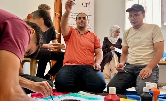 بيت الصحافة ينفذ ثاني جلسات الدعم النفسي والاجتماعي للصحفيين والصحفيات في قطاع غزة.