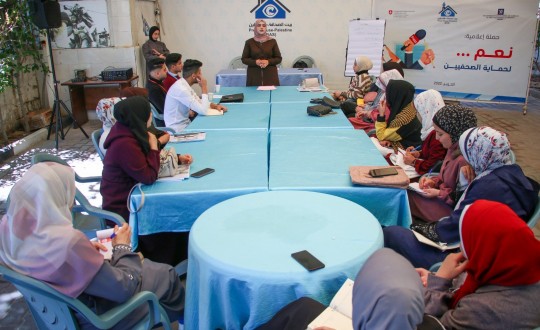 "ممرضين المستقبل" يعقد ورشة عمل حول "التغذية السليمة" في بيت الصحافة