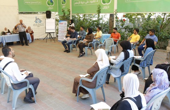 بيت الصحافة يستضيف ورشة عمل مع جمعية التأهيل والتدريب الاجتماعي