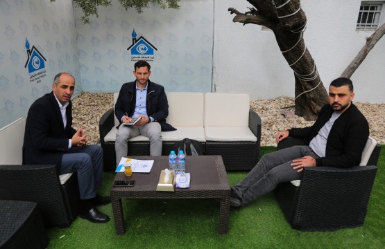 مسؤول الشؤون الإعلامية في الممثلية الألمانية يزور بيت الصحافة