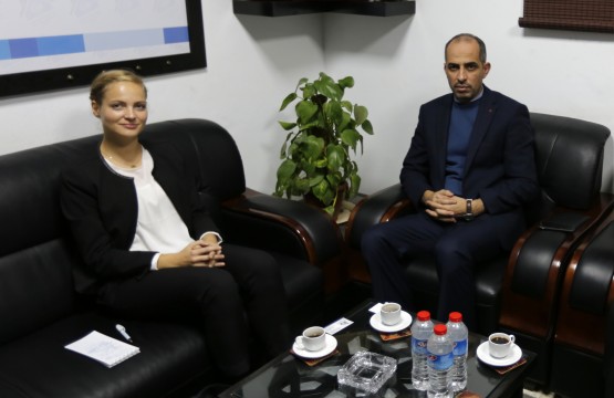 المتحدثة باسم ممثلية جمهورية المانيا الاتحادية برام الله تزور بيت الصحافة