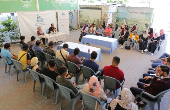 بيت الصحافة ينظم لقاء تبادل خبرات مع الصحفي جياب أبو صفية