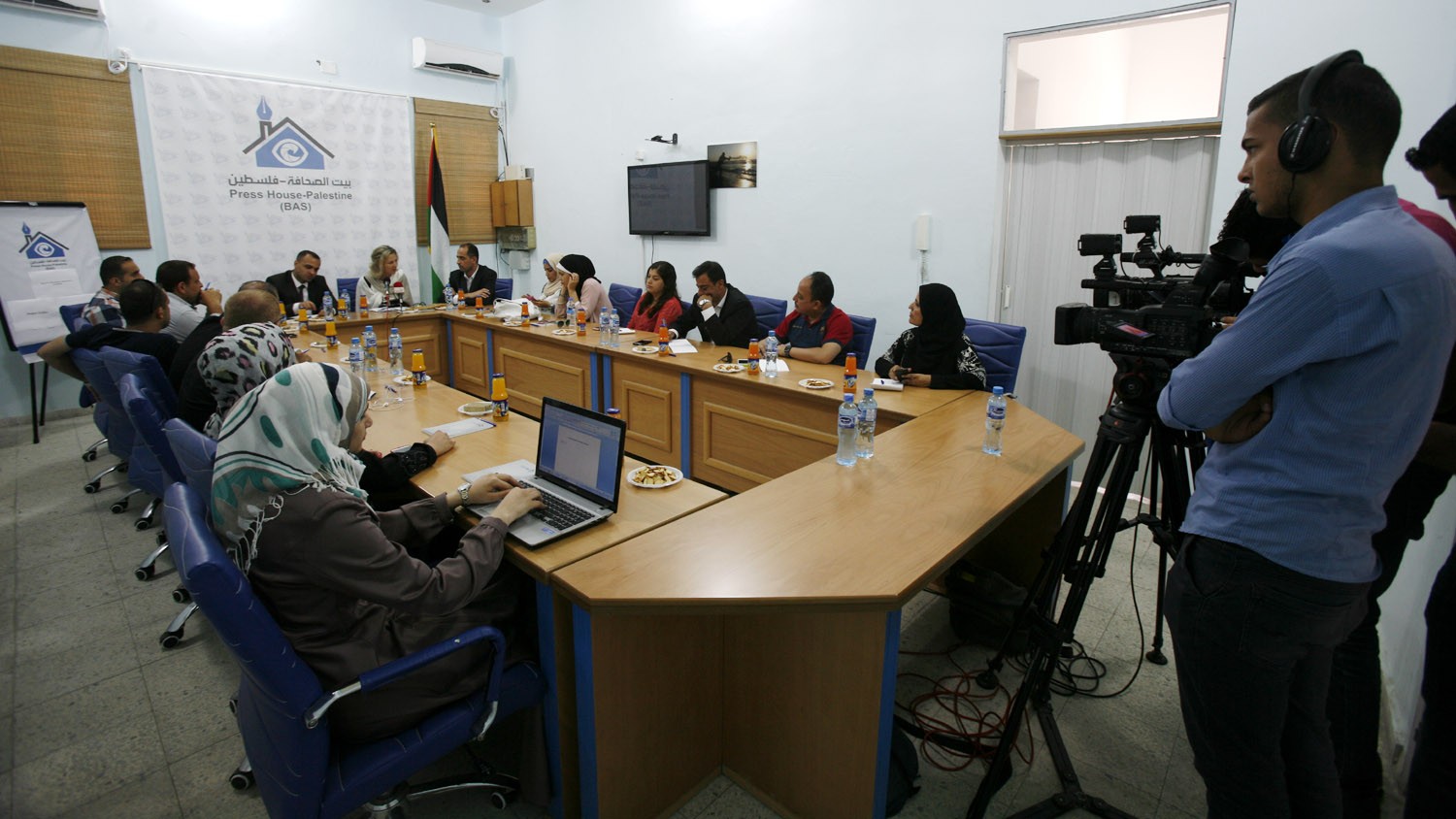لقاء خاص يجمع السفيرة الهولندية بالصحفيين في غزة