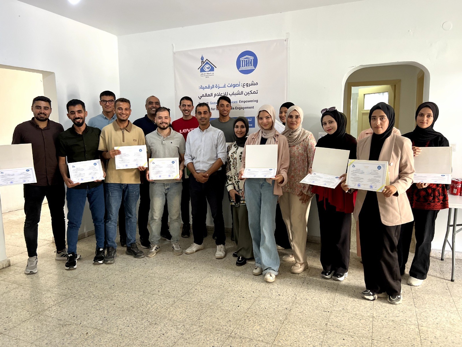 بيت الصحافة يختتم مشروع "أصوات غزة الرقمية" - تمكين الشباب للإعلام العالمي