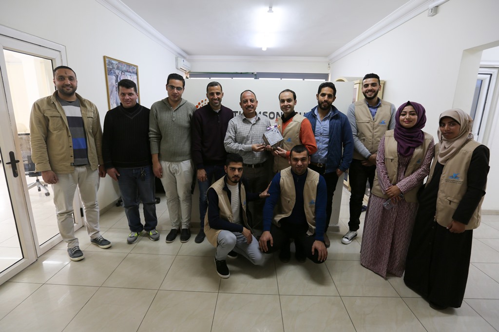 فريق الصحفيين الشباب ينظم زيارات لعدد من مكاتب وكالات الاعلام الدولية بغزة